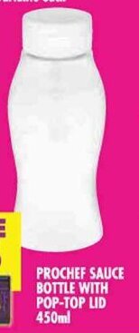 Shoprite PROCHEF SAUCE BOTTLE WITH POP-TOP LID 450ml offer