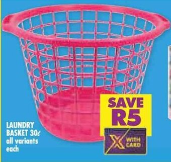 Shoprite LAUNDRY BASKET 30L offer