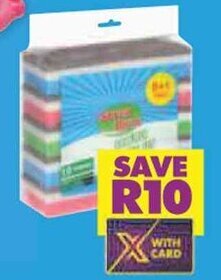 Shoprite SUPER BRITE SCOURER SPONGE SET 10 per pack offer