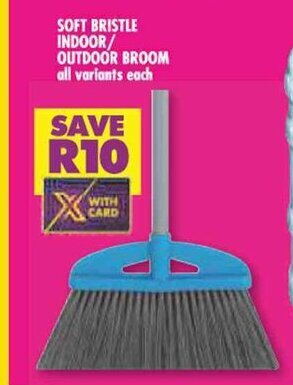 Shoprite SOFT BRISTLE INDOOR/ OUTDOOR BROOM offer