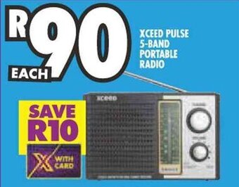 Shoprite XCEED PULSE 5-BAND PORTABLE RADIO offer