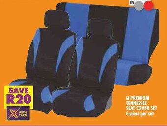 Shoprite Q PREMIUM TENNESSEE SEAT COVER SET 6-piece per set offer