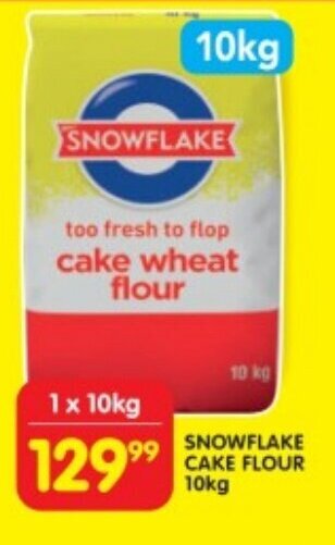 Shoprite SNOWFLAKE CAKE FLOUR 10kg offer