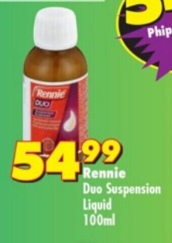 Shoprite Rennie Duo Suspension Liquid 100ml offer