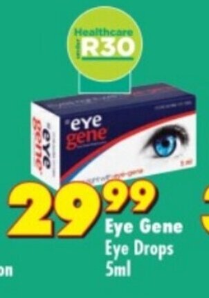 Shoprite Eye Gene Eye Drops 5ml offer