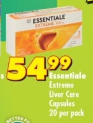 Shoprite Essentiale Extreme Liver Care Capsules 20 per pack offer