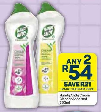 Pick n Pay Handy Andy Cream Cleaner Assorted 750ml offer