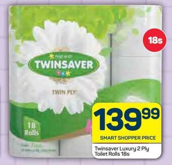 Pick n Pay Twinsaver Luxury 2 Ply Toilet Rolls 18s offer