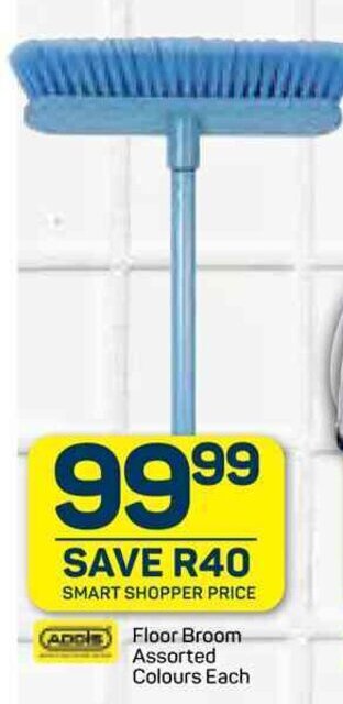 ADDIS Floor Broom Assorted Colours Each