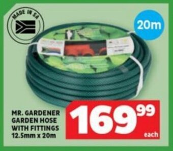 Usave MR. GARDENER GARDEN HOSE WITH FITTINGS 12.5mm x 20m offer