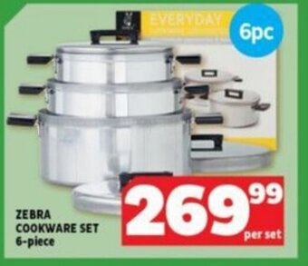 ZEBRA COOKWARE SET 6-piece