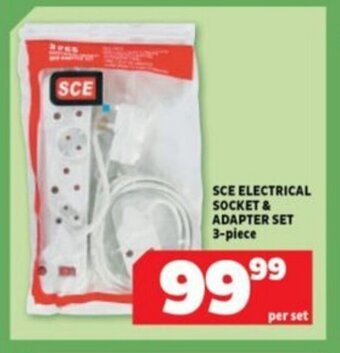 SCE ELECTRICAL SOCKET & ADAPTER SET 3-piece
