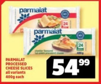 Usave PARMALAT PROCESSED CHEESE SLICES all variants 400g each offer