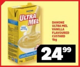 Usave DANONE ULTRA MEL VANILLA FLAVOURED CUSTARD 1kg offer