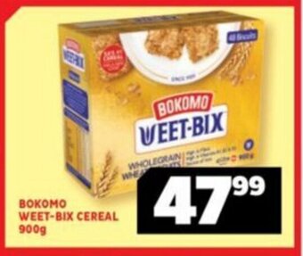 Usave BOKOMO WEET-BIX CEREAL 900g offer
