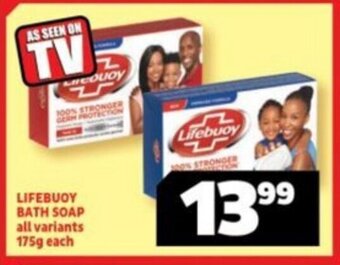 Usave LIFEBUOY BATH SOAP all variants 175g each offer