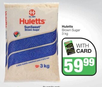 Spar Huletts Brown Sugar 3kg offer
