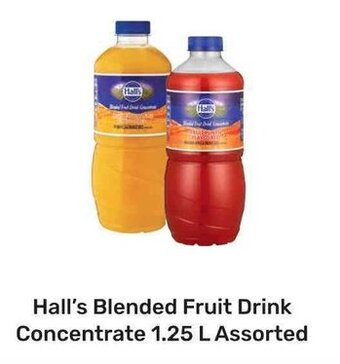 Game Hall's Blended Fruit Drink Concentrate 1.25L Assorted offer