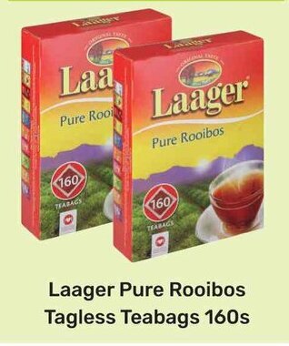 Game Laager Pure Rooibos Tagless Teabags 160s offer