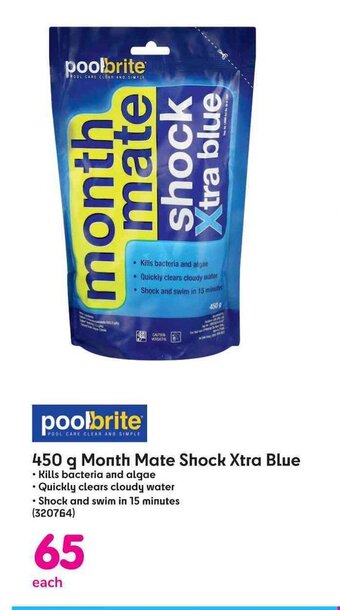 Makro poolbrite 450 g Month Mate Shock Xtra Blue offer