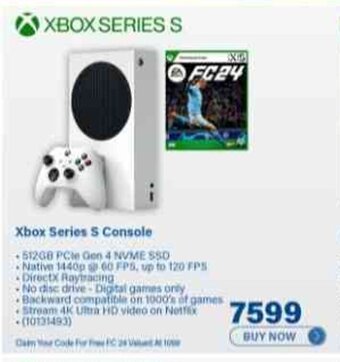 Incredible Connection Xbox Series S Console offer