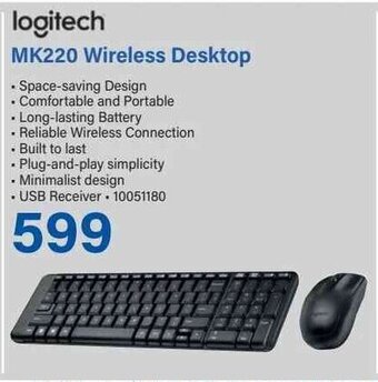 Incredible Connection logitech MK220 Wireless Desktop offer