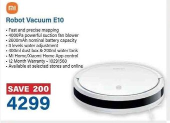 Incredible Connection Robot Vacuum E10 offer