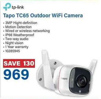 Incredible Connection tp-link Tapo TC65 Outdoor WiFi Camera offer