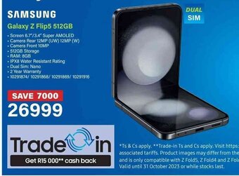Incredible Connection SAMSUNG Galaxy Z Flip5 512GB offer