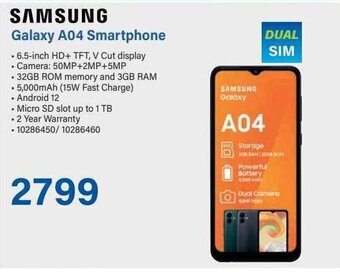 Incredible Connection SAMSUNG Galaxy A04 Smartphone offer