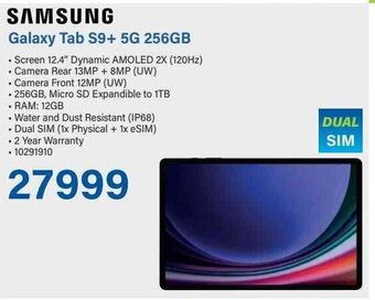 Incredible Connection SAMSUNG Galaxy Tab S9+ 5G 256GB offer