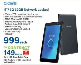 Incredible Connection Alcatel 1T 7 3G 32GB Network Locked offer