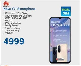 Incredible Connection HUAWEI Nova Y71 Smartphone offer
