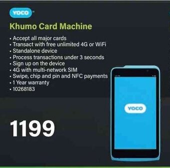 Incredible Connection YOCO Khumo Card Machine offer