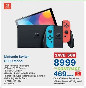 Incredible Connection Nintendo Switch OLED Model offer
