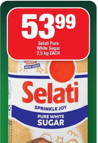 OK Foods Selati Pure White Sugar 2.5 kg EACH offer