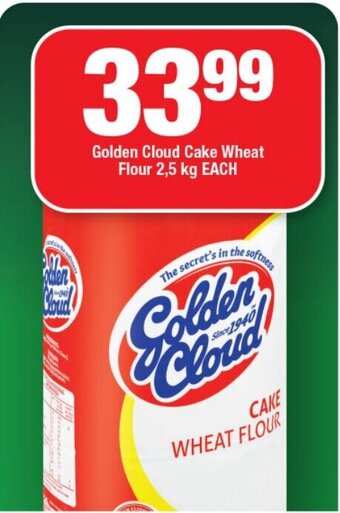 Golden Cloud Cake Wheat Flour 2.5kg EACH