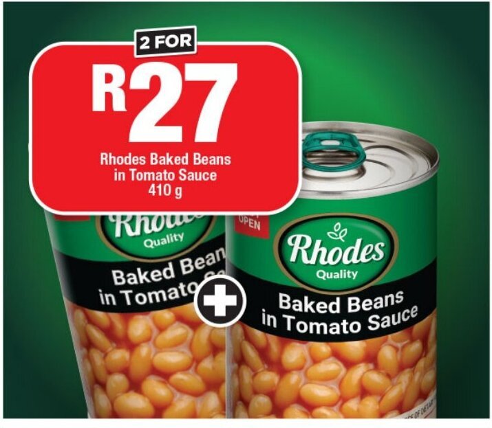 Rhodes Baked Beans in Tomato Sauce 410g offer at OK Foods