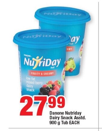 OK Foods Danone Nutriday Dairy Snack Asstd. 900g Tub EACH offer