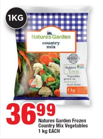 Natures Garden Frozen Country Mix Vegetables 1 kg EACH