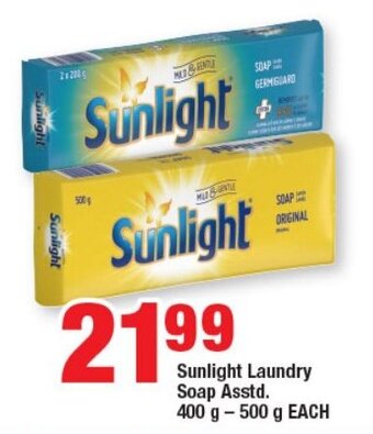 OK Foods Sunlight Laundry Soap Asstd. 400g - 500g EACH offer