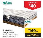 Builders Warehouse Nutec socketless barge board-each offer