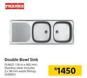 Franke double bowl sink