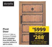 Builders Warehouse Dortello pivot door offer