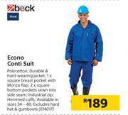 Builders Warehouse Beck econo conti suit offer