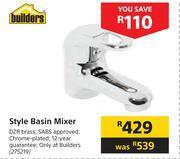 Builders Warehouse Builders style basin mixer offer