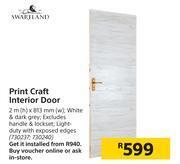 Builders Warehouse Swartland print craft interior door offer