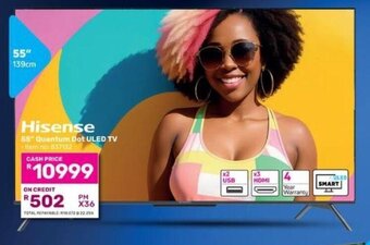 Game Hisense 55" Quantum Dot ULED TV offer