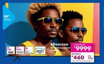 Game Hisense 58" UHD Smart TV offer