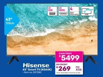 Game Hisense 43" Smart TV offer